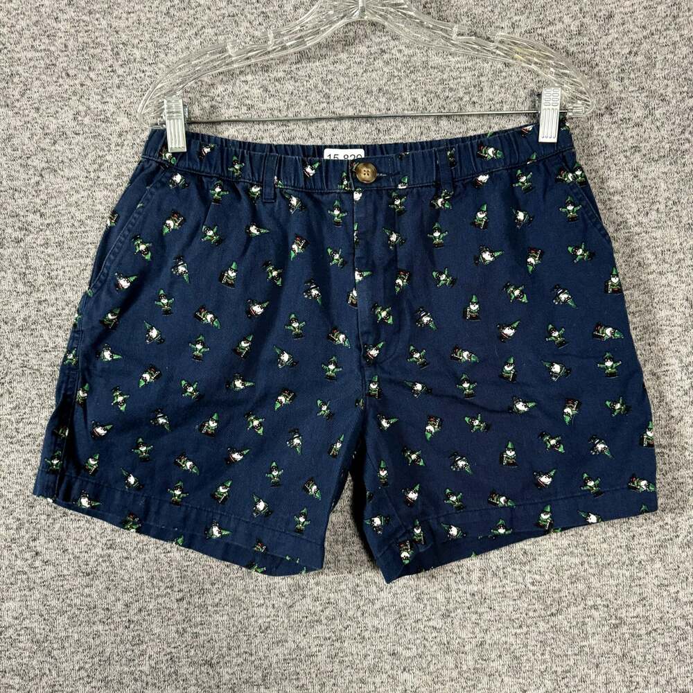 Chubbies Men's Size Large Christmas Gnome 5" Thigh Shorts